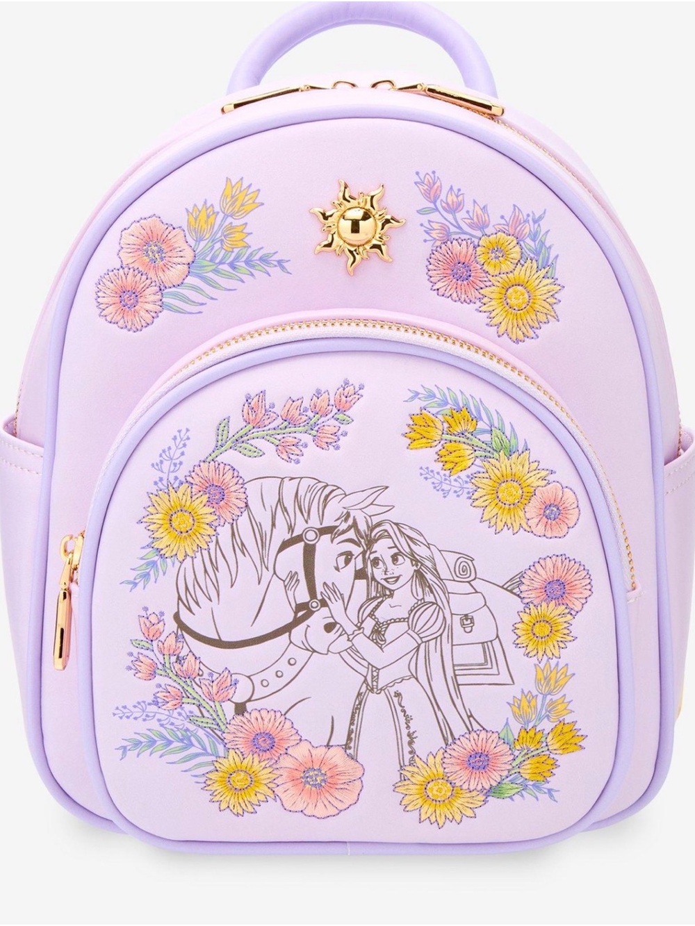 Rapunzel Lilac Floral Princess Mini Backpack